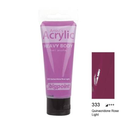 Bigpoint Akrilik Boya 75 ml Quinacridone Rose Light 333 - 1