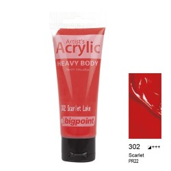 Bigpoint Akrilik Boya 75 ml Scarlet 302 - 1