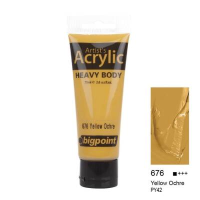 Bigpoint Akrilik Boya 75 ml Yellow Ochre 676 - 1