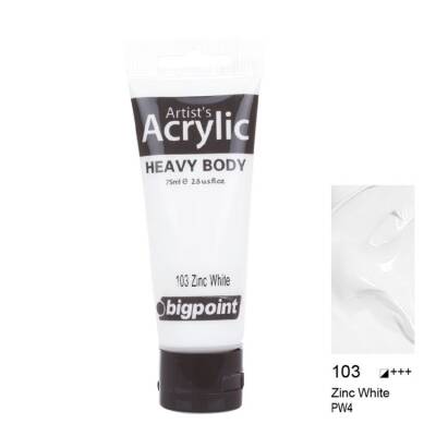 Bigpoint Akrilik Boya 75 ml Zinc White 103 - 1