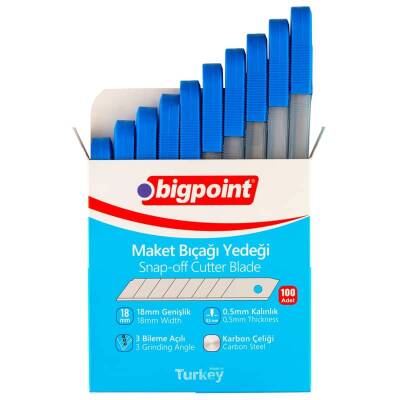 Bigpoint Geniş Maket Bıçağı Yedeği 100'lü Kutu - 1