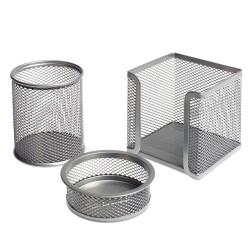 Bigpoint Metal Perfore 3'lü Set Silver - 1