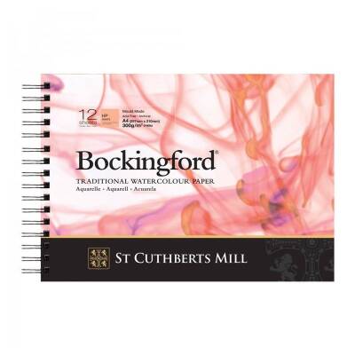 Bockingford Spiralli Suluboya Defteri Hot Pres 300 gr 297x210mm (A4) 12 yp - 1