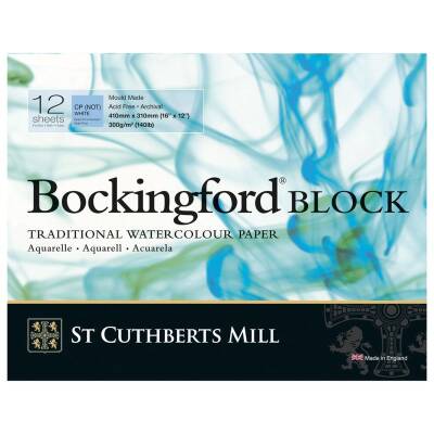 Bockingford Suluboya Blok Cold Pres 300 gr 410x310mm 12 yp - 1