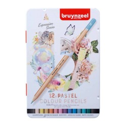 Bruynzeel Expression Colour Kuru Boya Kalemi 12 Renk Pastel Tonlar - 1