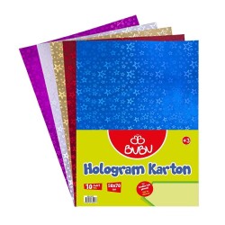 Bubu Hologram Karton 10'lu 50x70 cm - 1