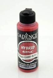 Cadence Hybrid Multisurface Akrilik Boya 120 ml. H-053 CRIMSON KIRMIZI - 1