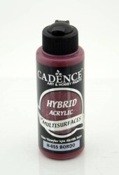 Cadence Hybrid Multisurface Akrilik Boya 120 ml. H-055 BORDO - 1