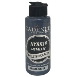 Cadence Hybrid Multisurface Metalik Boya 120 ml. HM-818 SAFİR - 1