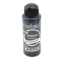 Cadence Hybrid Multisurface Metalik Boya 120 ml. HM-820 SİYAH - 1