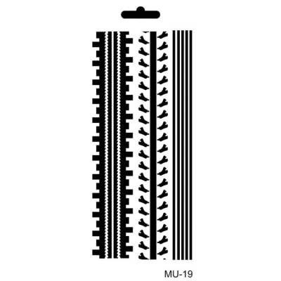 Cadence Mix Media Stencil 10x20 cm. MU-19 - 1