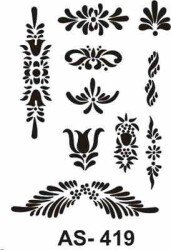 Cadence New Stencil Collection A4 AS-419 - 1