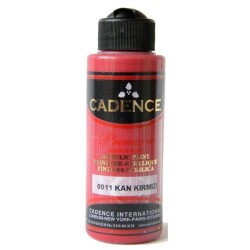 Cadence Premium Akrilik Boya 120 ml. 0011 Kan Kırmızı - 1