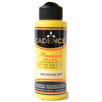 Cadence Premium Akrilik Boya 120 ml. 0590 Kavun Sarı - 1