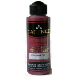 Cadence Premium Akrilik Boya 120 ml. 2000 Bordo - 1