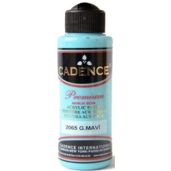 Cadence Premium Akrilik Boya 120 ml. 2065 Gök Mavi - 1