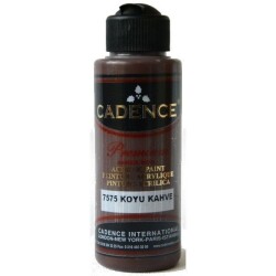 Cadence Premium Akrilik Boya 120 ml. 7575 Koyu Kahve - 1