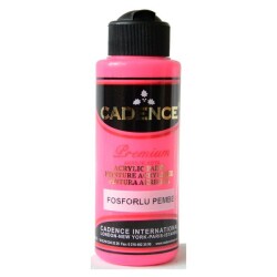 Cadence Premium Akrilik Boya 120 ml. Fosforlu Pembe - 1