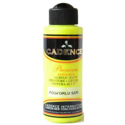 Cadence Premium Akrilik Boya 120 ml. Fosforlu Sarı - 1