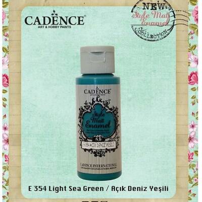 Cadence Style Matt Enamel Cam & Porselen Boyası 59 ml. E-354 Açık Deniz Yeşili - 1