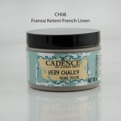 Cadence Very Chalky Home Decor Mobilya Boyası 150 ml. CH-08 FRANSIZ KETENİ - 1