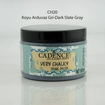 Cadence Very Chalky Home Decor Mobilya Boyası 150 ml. CH-20 KOYU ARDUVAZ GRİ - 1