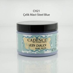 Cadence Very Chalky Home Decor Mobilya Boyası 150 ml. CH-21 ÇELİK MAVİ - 1