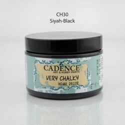 Cadence Very Chalky Home Decor Mobilya Boyası 150 ml. CH-30 SİYAH - 1