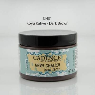 Cadence Very Chalky Home Decor Mobilya Boyası 150 ml. CH-31 KOYU KAHVE - 1