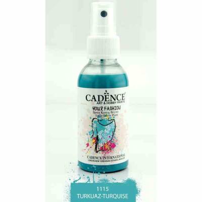 Cadence Your Fashion Sprey Kumaş Boyası 100 ml. 1115 TURKUAZ - 1