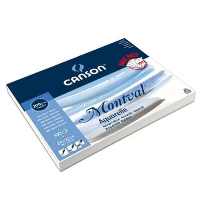 Canson Montval Maxi Pack Suluboya Blok 300 gr. 100 Sayfa 24x32 cm. - 1