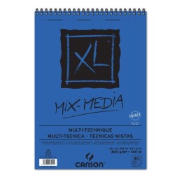 Canson XL Mix Media Spiralli Blok 300 gr. A4 30 Sayfa - 1