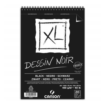 Canson XL Noir Siyah Eskiz Defteri 150 gr. A5 20 yp. - 1