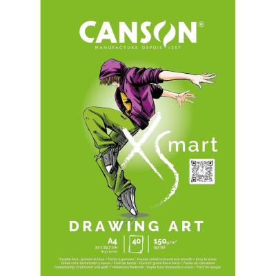 Canson Xsmart Drawing Art Çizim Defteri A4 150 gr 40 yp - 1