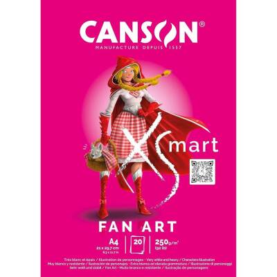 Canson Xsmart Fan Art Çizim Defteri A4 250 gr 20 yp - 1