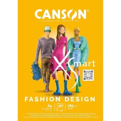 Canson Xsmart Fashion Design Çizim Defteri A4 180 gr 30 yp - 1