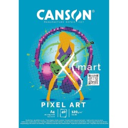 Canson Xsmart Pixel Art Çizim Defteri A4 120 gr 40 yp - 1