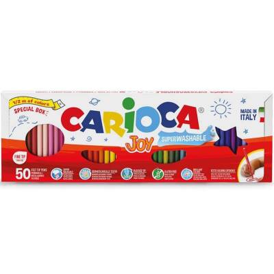 Carioca Joy Süper Yıkanabilir Keçeli Boya Kalemi 50'li (1/2 Metre) - 1