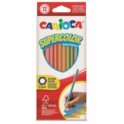 Carioca Supercolor Kuru Boya Kalimi 12 Renk - 1