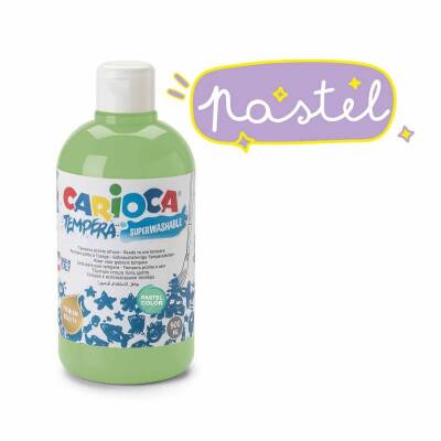 Carioca Tempera Yıkanabilir Poster Boya 500 ml. PASTEL YEŞİL - 1