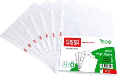 Cassa Poşet Dosya Eco 35 Mikron 100'lü 10 Paket (1000 Adet) - 1