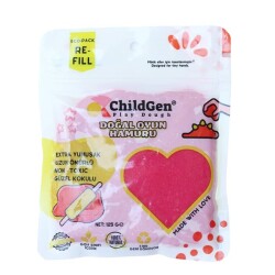 ChildGen Doğal Oyun Hamuru Ecopack 125 gr Pembe - 1