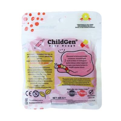 ChildGen Doğal Oyun Hamuru Ecopack 125 gr Pembe - 2