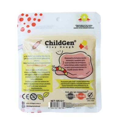 ChildGen Doğal Oyun Hamuru Ecopack 125 gr Sarı - 2