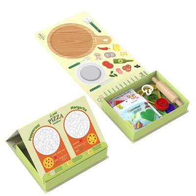 ChildGen Doğal Oyun Hamuru Pizza Sahneli Set - 3