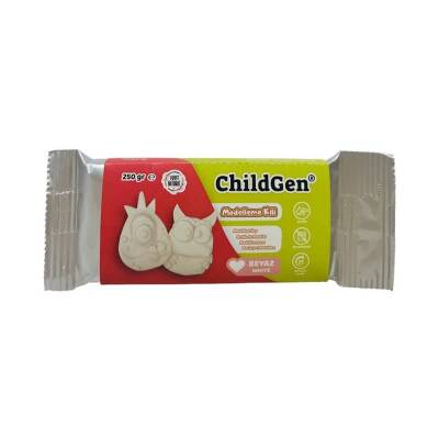 ChildGen Havayla Kuruyan Beyaz Modelleme Kili 250 gr - 1