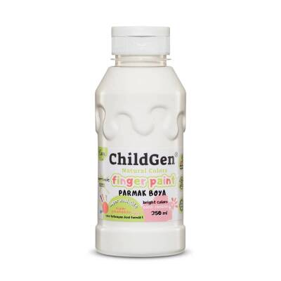 ChildGen Süper Yıkanabilir Parmak Boya 350 ml Beyaz - 1