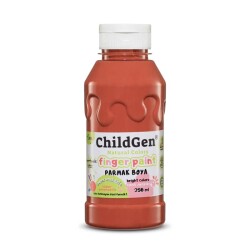 ChildGen Süper Yıkanabilir Parmak Boya 350 ml Kahverengi - 1