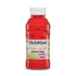 ChildGen Süper Yıkanabilir Parmak Boya 350 ml Kırmızı - 1