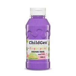 ChildGen Süper Yıkanabilir Parmak Boya 350 ml Mor - 1